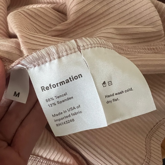 Reformation Pink Corset Cut Top size medium - Picture 6 of 6